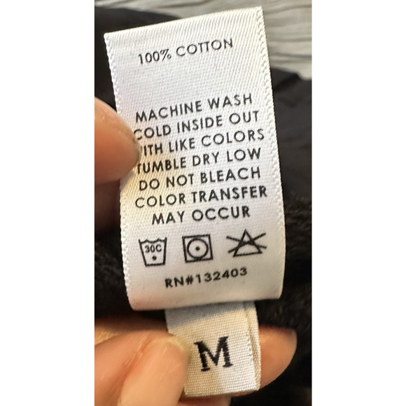 Cotton Citizen Cobain Crew Neck Sweatshirt Mens Medium Jet Black Long Sleeve NWT - Picture 6 of 9